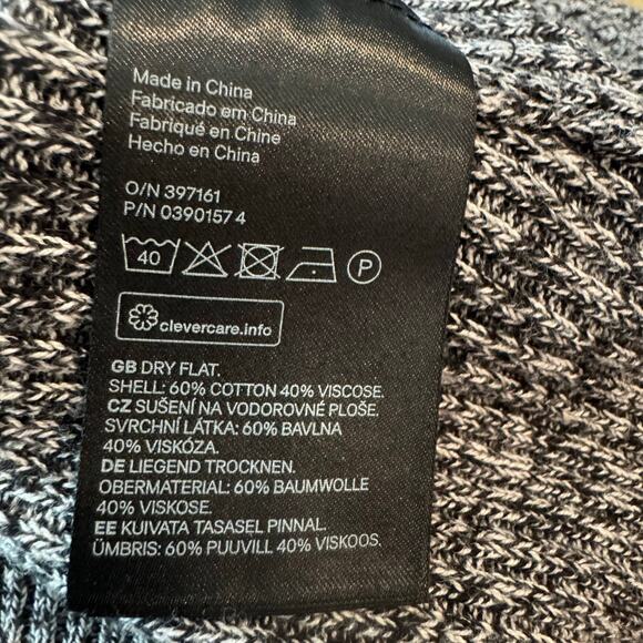 Women's H&M Heather Gray Ribbed Scoop Neck Sweater – Size Large - Picture 6 of 7